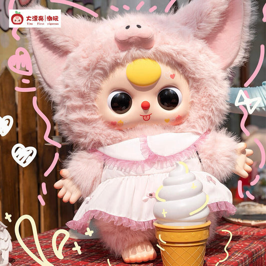 BABY THREE 1000% Pink Pig Big Baby Confirmed Authentic Art Toy