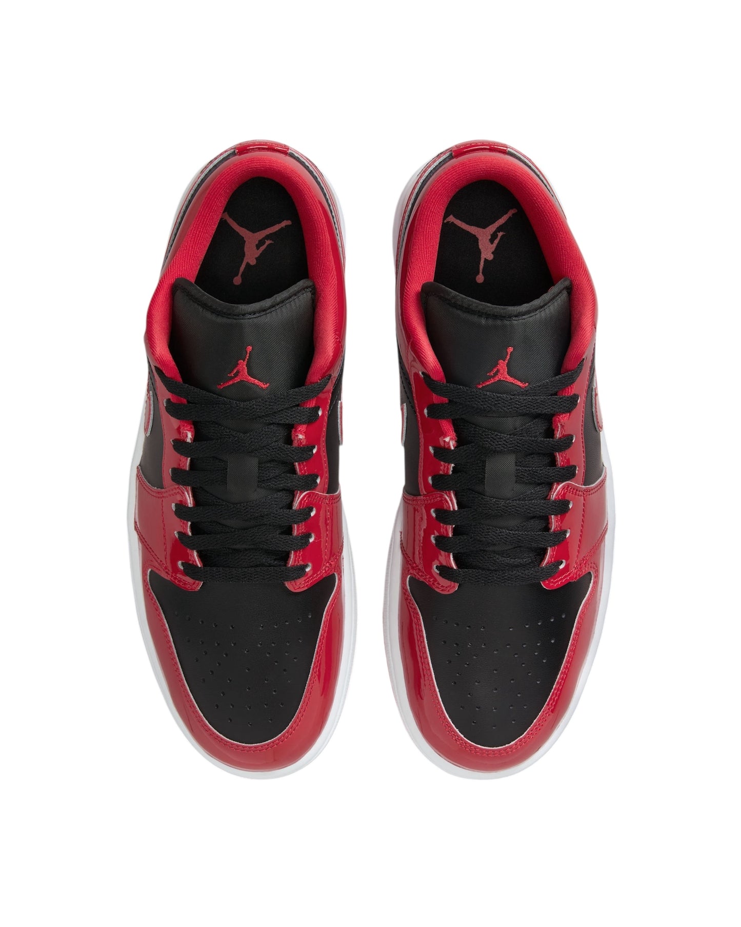 Nike Air Jordan 1 Low SE "Bred Patent" - Black/Varsity Red (HV4089-006) - Size 9 Men’s