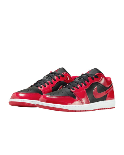 Nike Air Jordan 1 Low SE "Bred Patent" - Black/Varsity Red (HV4089-006) - Size 9 Men’s