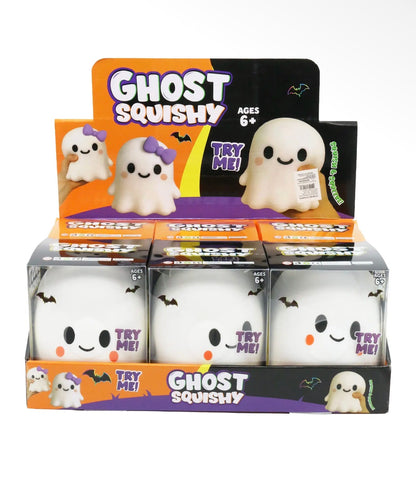6” Giant Jumbo Cute Ghost Squishy Toy | Flour-Filled Sensory Fidget Relief