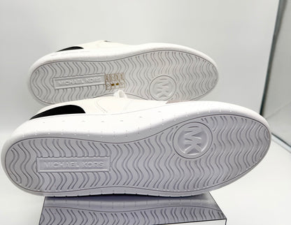 Michael Kors Men's Kai Lace-Up Sneakers – Optic White/Black (Size 10M)
