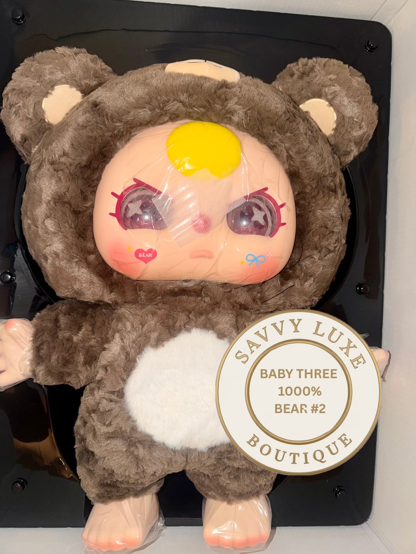 BABY THREE 1000% Big Baby Brown Bear Confirmed Authentic Art Toy