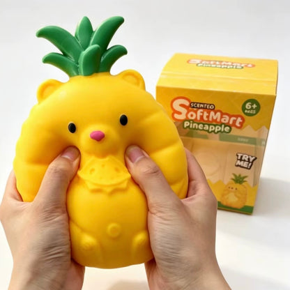 Jumbo Pineapple Hamster Squishy Toy – TPR Dough Filled Sensory Fidget & Squeeze Stress Relief (18cm)