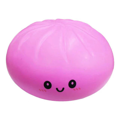 Giant Mega 25cm 10” Dumpling Jumbo Heavyweight Sensory Bao Bun Toy with Steamer, Mystery Squishy