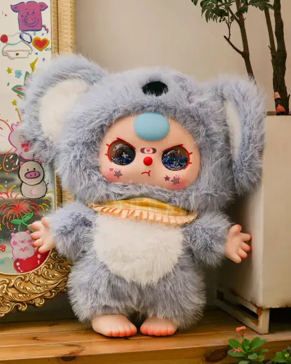 BABY THREE 1000% Blue Koala Big Baby Confirmed Authentic Art Toy