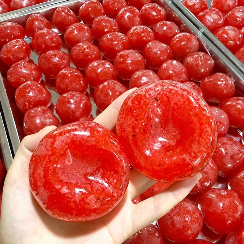 Watermelon Slushy Squishy – Moldable Vaseline & Ice Sand, Silky TPR Crunchy Sound