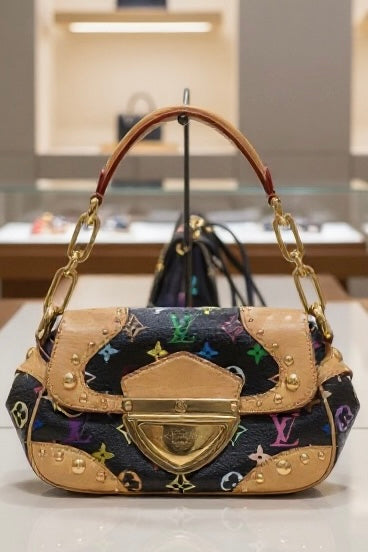 Louis Vuitton Marilyn Multicolor Noir Monogram Bag – Takashi Murakami Iconic Limited Edition