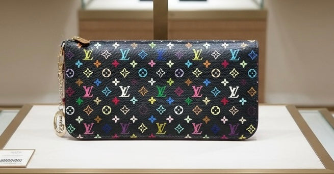 Louis Vuitton Insolite Wallet Multicolore Black Noir Monogram – Takashi Murakami Limited Edition