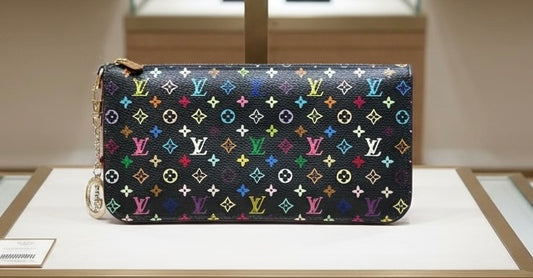 Louis Vuitton Insolite Wallet Multicolore Black Noir Monogram – Takashi Murakami Limited Edition