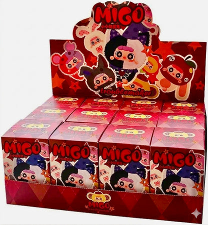 Baby Three Migo-Little Troublemaker Gift Figurine Playful Mischief Dolls Colorful Plush Blind Box