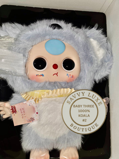 BABY THREE 1000% Blue Koala Big Baby Confirmed Authentic Art Toy