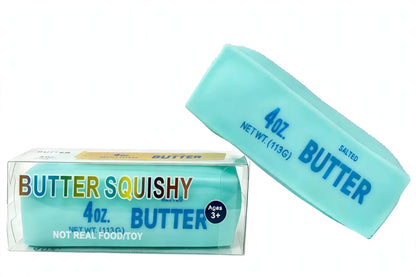 Crunchy Butter Squishy Toy 14cm Building Block & Clay Filled Sensory Fidget Toy Stress Relief