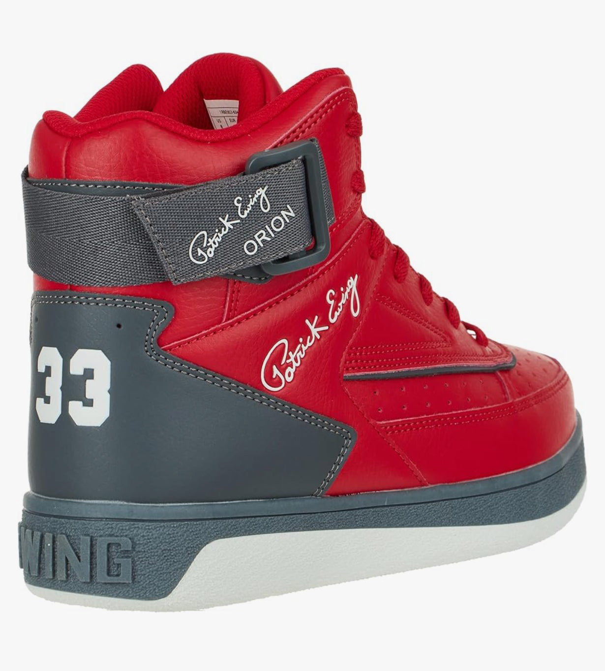 Ewing Athletics Orion Retro Men's Basketball Shoes – Red/Grey/White