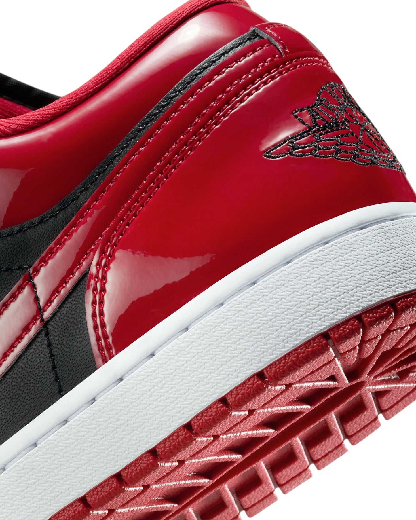 Nike Air Jordan 1 Low SE "Bred Patent" - Black/Varsity Red (HV4089-006) - Size 9 Men’s