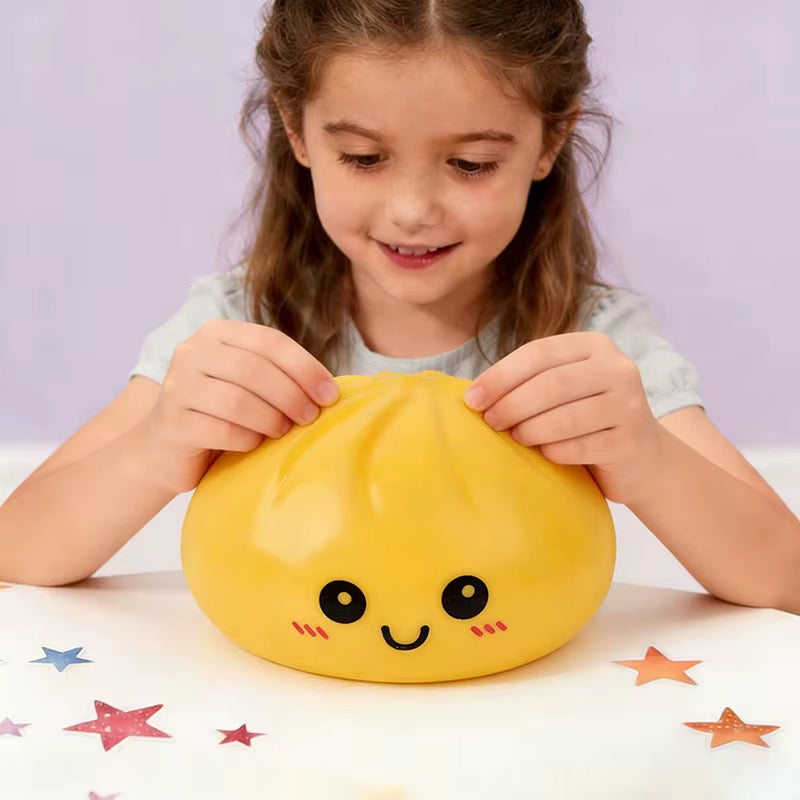 JUMBO 15cm Kawaii Dumpling Squishy Super Soft with Steamer Storage Box
