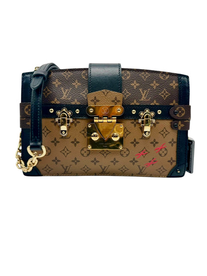 Louis Vuitton Monogram Reverse Trunk Clutch – Iconic Crossbody Bag