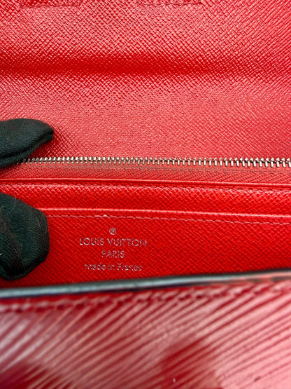 Authentic Louis Vuitton Twist Epi Leather Coquelicot Red Silver Hardware WOC Wallet on Chain