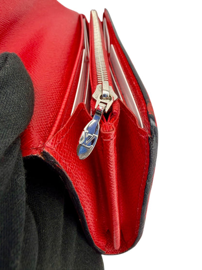 Authentic Louis Vuitton Twist Epi Leather Coquelicot Red Silver Hardware WOC Wallet on Chain