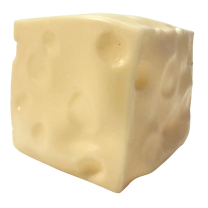 Vaseline-Filled Cheese Squishy Toy, Ultra-Satisfying Sensory Stress Relief Squeeze Fidget 6cm
