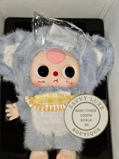 BABY THREE 1000% Blue Koala Big Baby Confirmed Authentic Art Toy