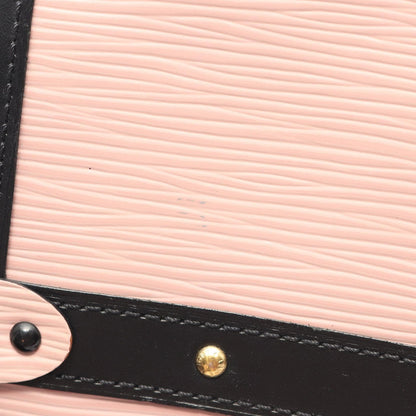 Louis Vuitton Trunk Clutch Epi Rose Ballerine Pink & Black Shoulder Bag