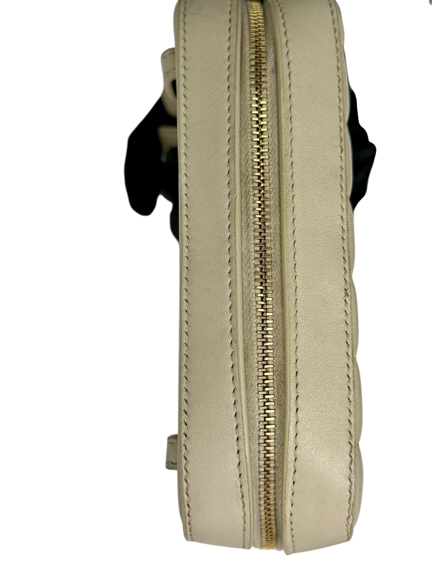 Yves Saint Laurent (YSL) Quilted Lambskin Convertible Bag — Cream / Off-White - Authentic Preloved