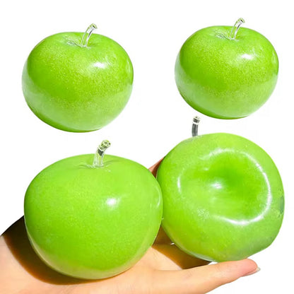 Green Apple Slushy Stress Ball – Moldable Ice Sand ASMR Squishy Fidget Toy for Anxiety & Focus, Silky TPR Crunchy Sound Squeeze Ball