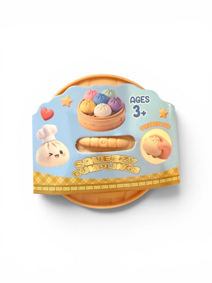Dumplings!  Mystery TPR Matte Finish Squish Squeeze 8.5cm Buns!