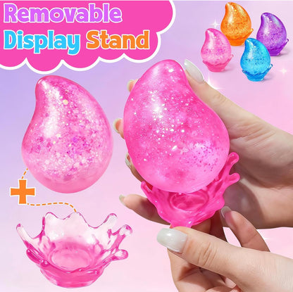 Water Drop Squish Squeeze, Soft Fidget Slow Rise Stress Ball Squishies