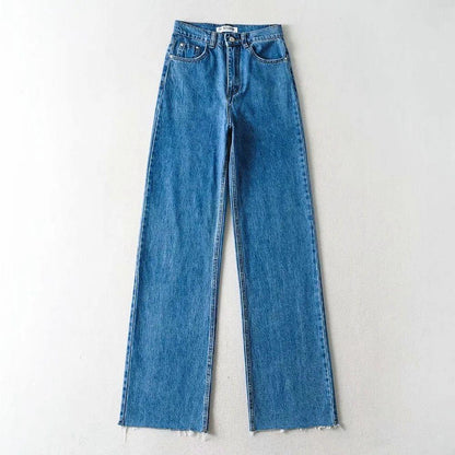 Harbor Blue High-Waist Jeans