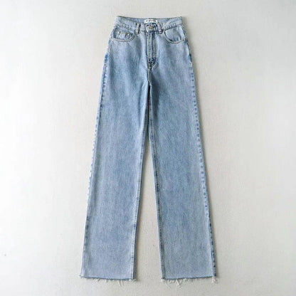 Harbor Light Blue High-Waist Jeans