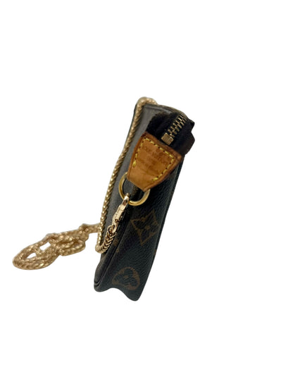 Louis Vuitton Mini Pochette Accessoires Monogram Canvas with Chain Strap