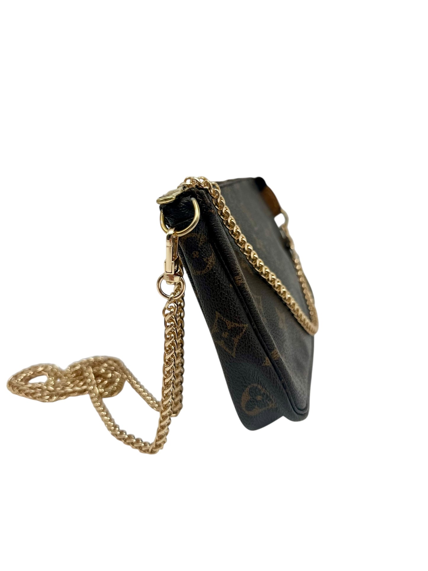 Louis Vuitton Mini Pochette Accessoires Monogram Canvas with Chain Strap
