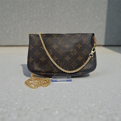 Louis Vuitton Mini Pochette Accessoires Monogram Canvas with Chain Strap