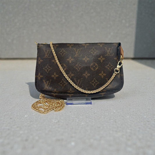 Louis Vuitton Mini Pochette Accessoires Monogram Canvas with Chain Strap