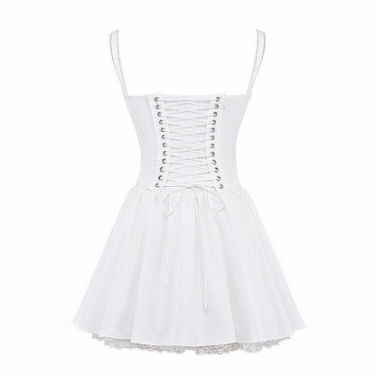 Dream Girl White Corset Mini Dress