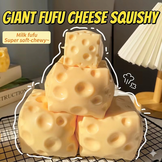 The Ultimate Big Cheese! 🧀 Giant Fufu Cheese Squishy