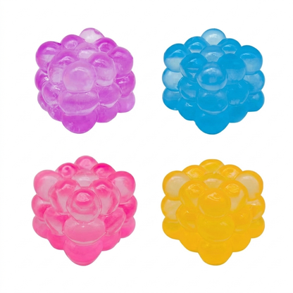 5.5cm Bumpy Sugar Cube Squish Squeeze Cube Sensory Fidget Toy for Stress Relief