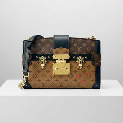 Louis Vuitton Monogram Reverse Trunk Clutch – Iconic Crossbody Bag