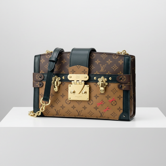 Louis Vuitton Monogram Reverse Trunk Clutch – Iconic Crossbody Bag