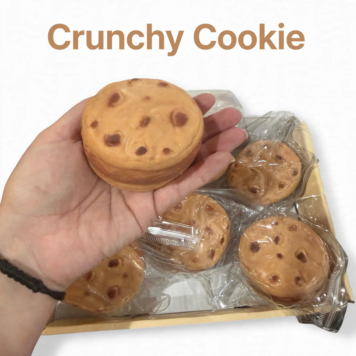 Crunchy Ice Cream Cookie Squishy Toy 8 cm Building Block & Clay Filled