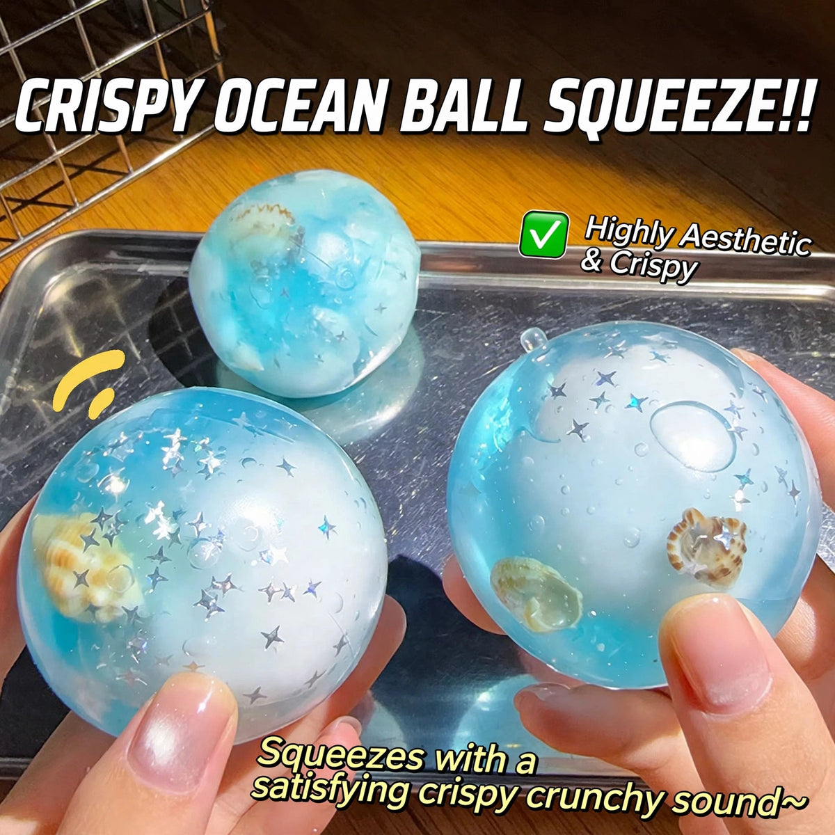 Crispy Ocean Ball Squishy Crunchy Crispy Slushy