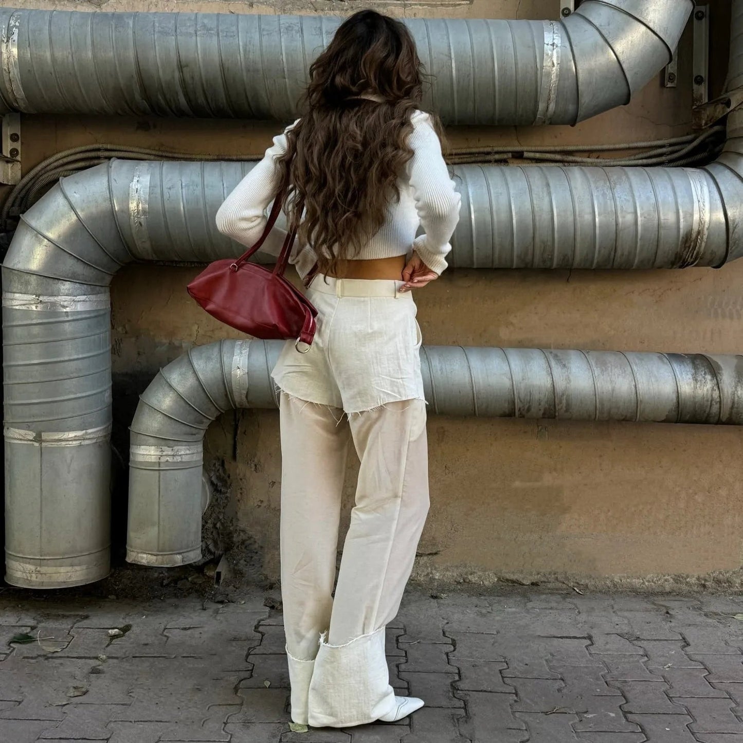 Marbella High Waist Mesh Pants