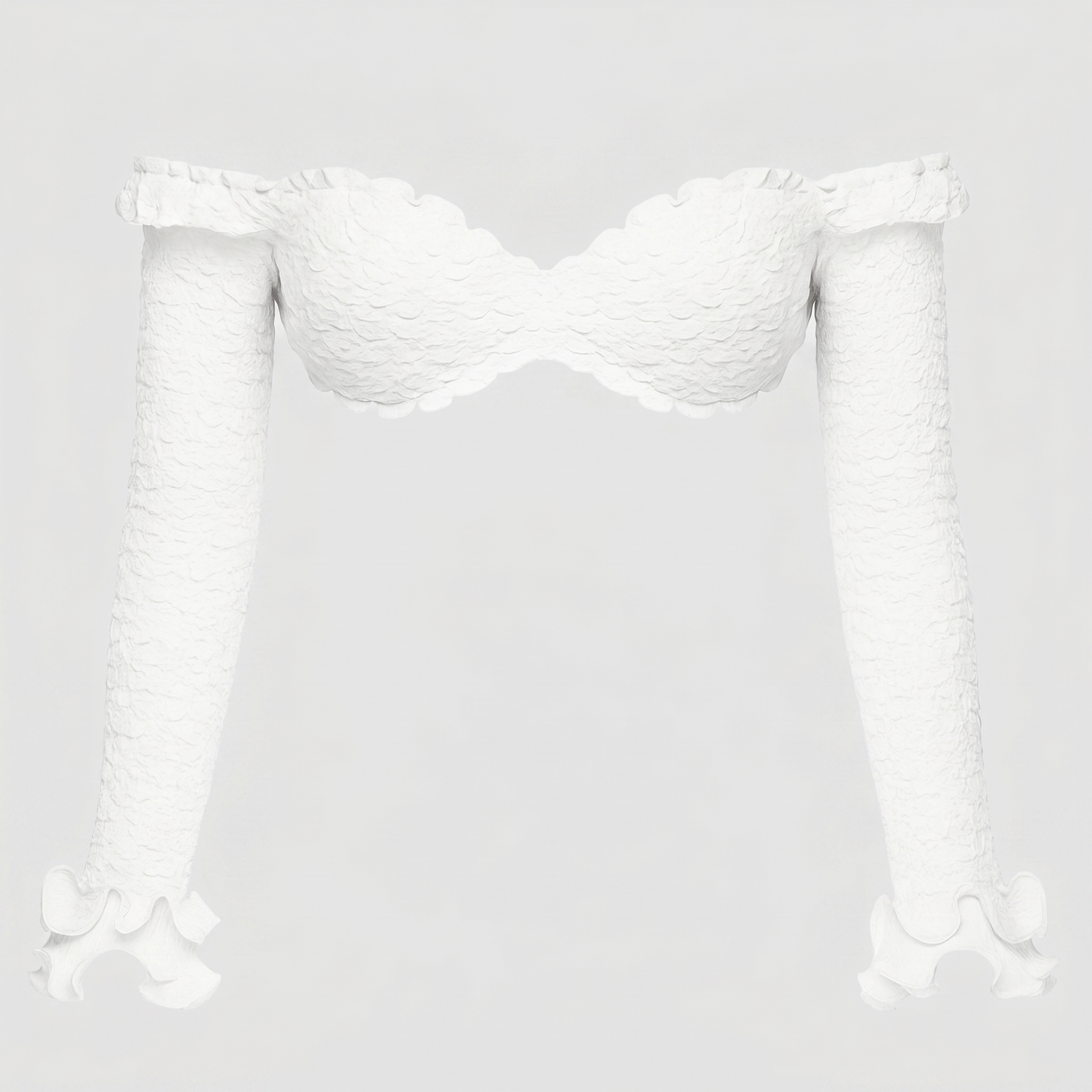 Soft Girl Ruffled Trim Two Piece Set
