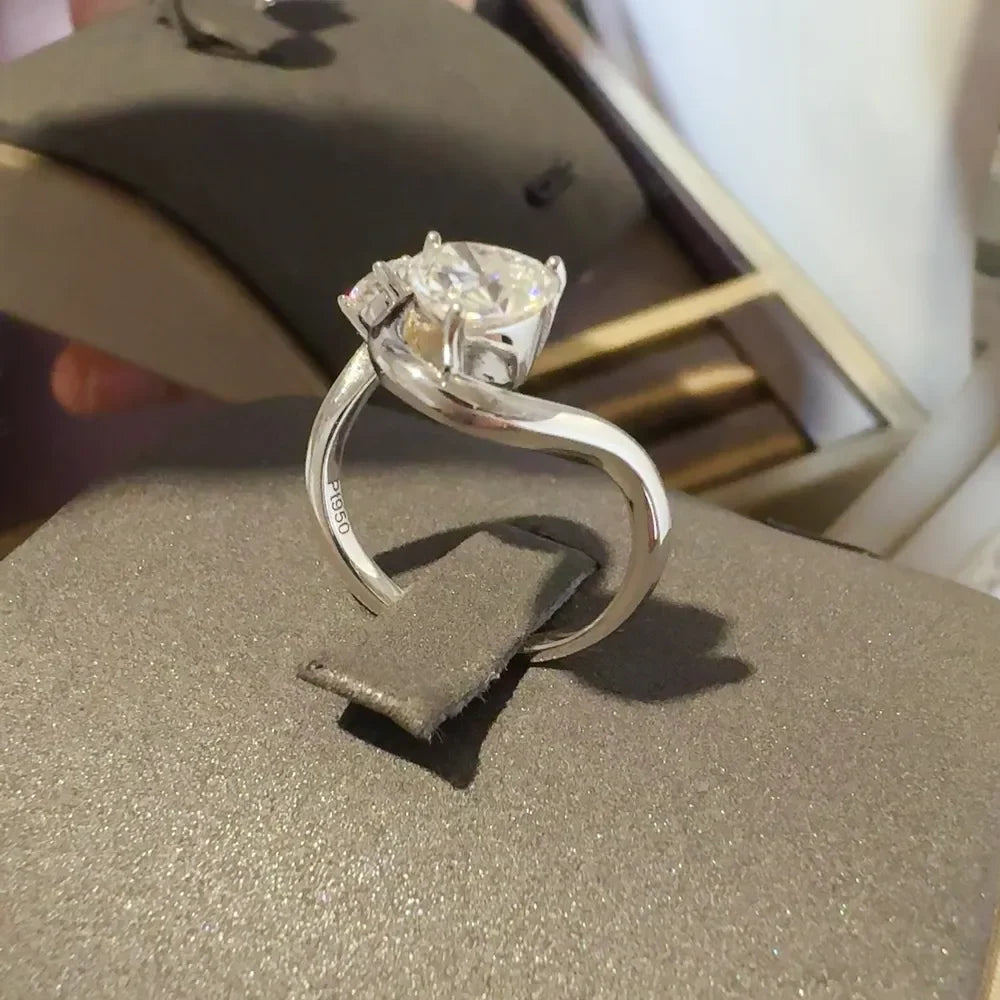 1.3 Carat Sparkala™ 925 Sterling Silver Irregular Shape Ring