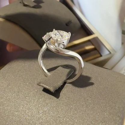 1.3 Carat Sparkala™ 925 Sterling Silver Irregular Shape Ring