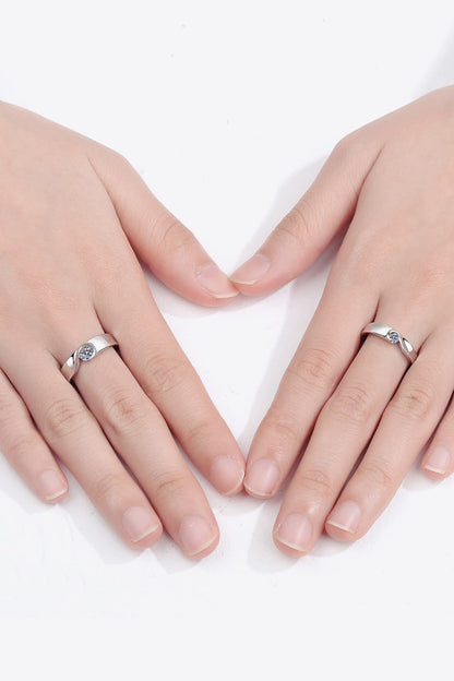 Sparkala™ Rhodium-Plated Inlaid Swirl Ring