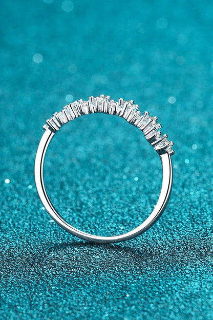Sparkala™ Rhodium-Plated Half-Eternity Ring