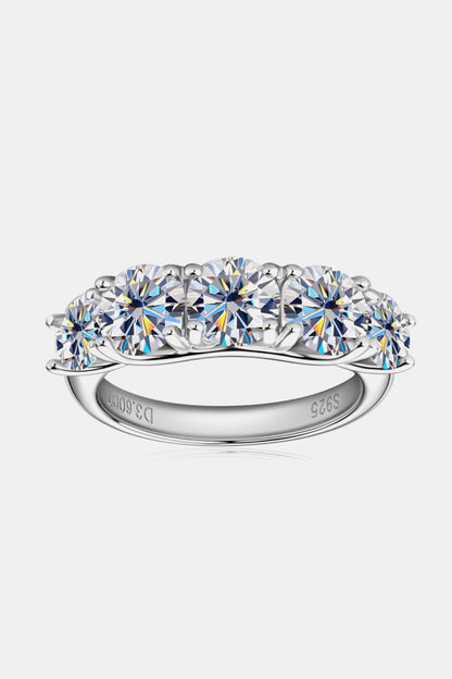 1 Carat Sparkala™ Platinum Over Pure Sterling Silver Half-Eternity Ring