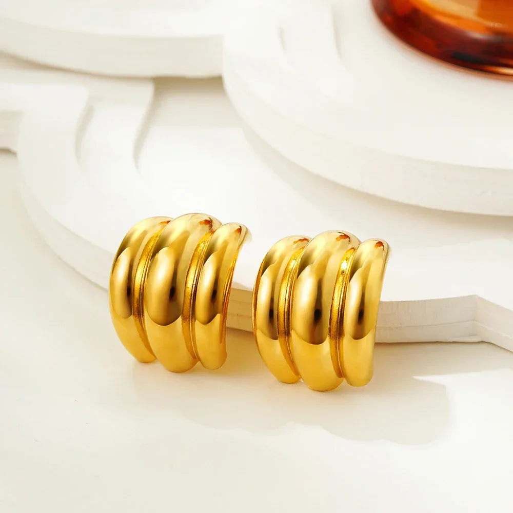 Arch Hoops Earrings
